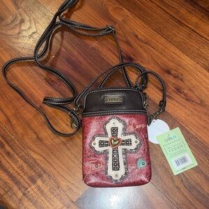 Chala leather cross purse